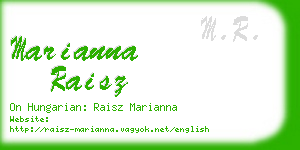 marianna raisz business card